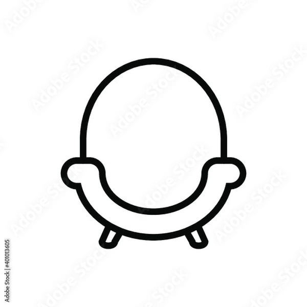 Fototapeta single sofa icon