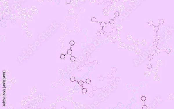 Fototapeta Light Pink, Blue vector texture with artificial intelligence concept.