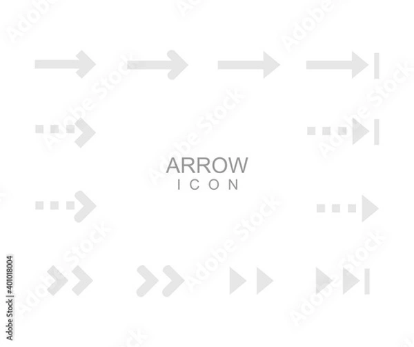 Obraz design about set of arrow icon illustration