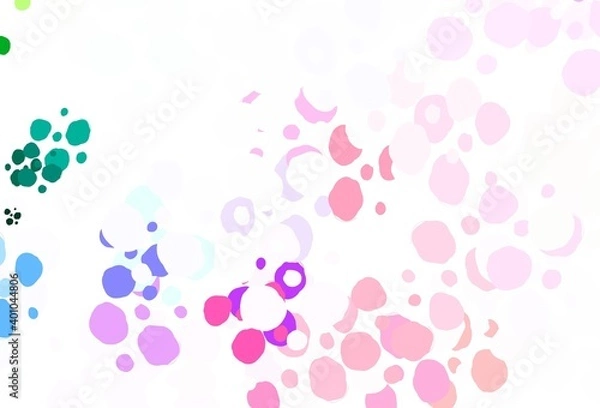 Fototapeta Light Multicolor vector texture with disks.