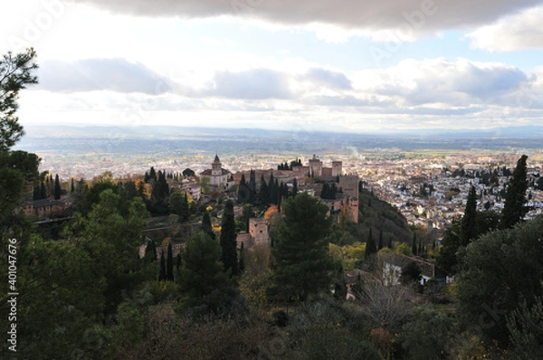 Obraz Alhambra palace, Granada, Andalusia. December 2020