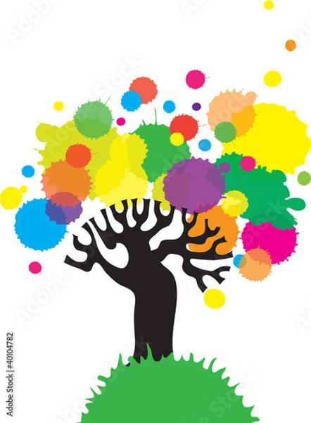 Fototapeta Colorful tree.