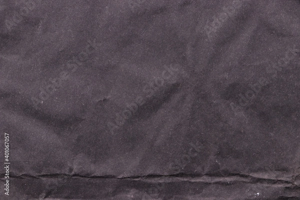 Fototapeta Crumpled old black paper. Empty background.
