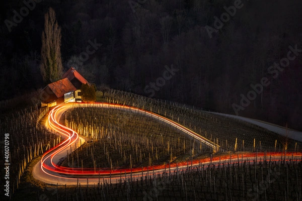 Obraz Heart-shaped road