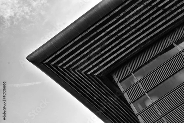 Fototapeta  original minimalist architectural elements, black and white lines