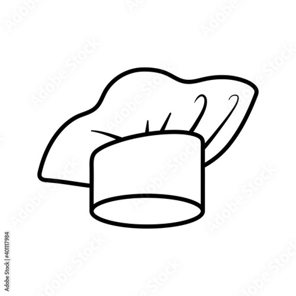 Obraz chef cap uniform accessory style line