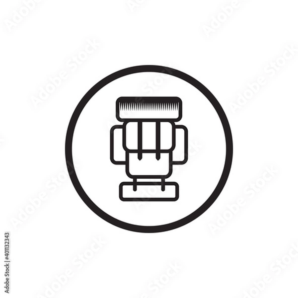 Obraz Bag pack logo design template