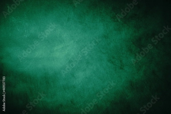 Fototapeta Dark, blurry, simple background, blue-green abstract background gradient blur, S