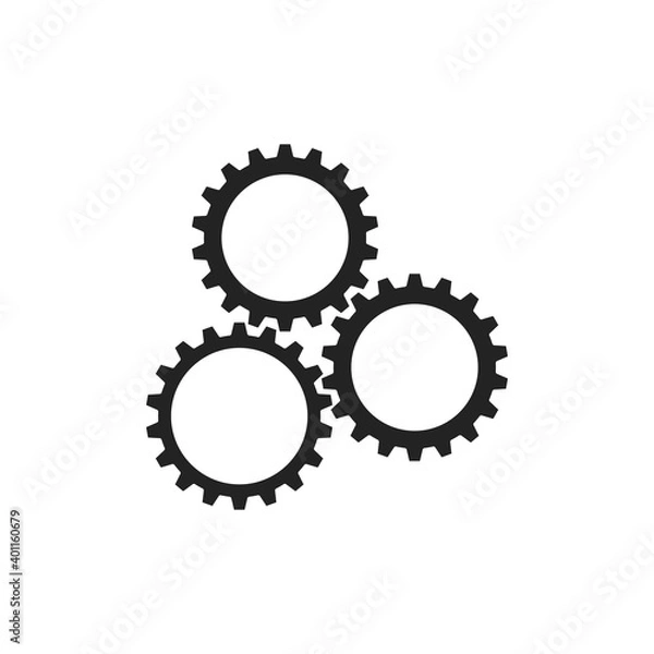 Obraz Vector gear relationship for business concepts. Can be used for info-graphic, advertising printing, website, modern template, education template stock vector illustration