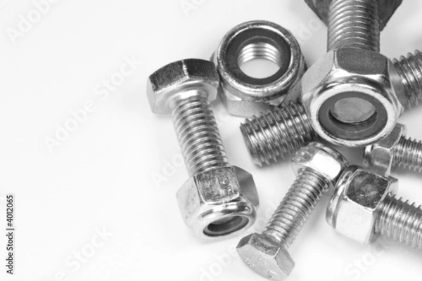 Fototapeta M6-M8-M10 bolts and nuts