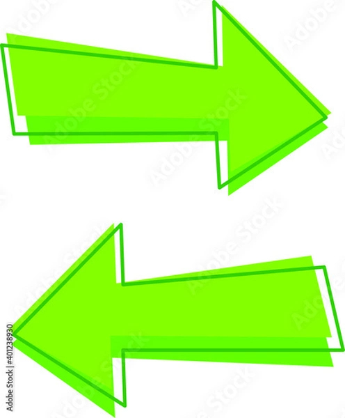 Fototapeta 
back and forward scroll arrows. Pointer arrows. Vector icon illustration