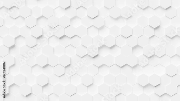 Obraz Abstract hexagonal background. 3d rendering