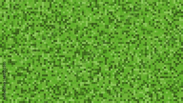 Fototapeta Pixel background. The concept of games background. Squares pattern background. Minecraft concept. Vector illustration. Light Green vector abstract textured polygonal background