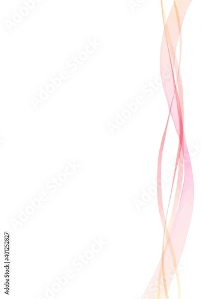 Fototapeta 美しいウォーターカラーのライン素材