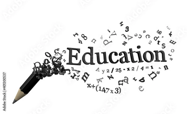 Obraz Education, Pencil letters