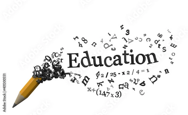 Obraz Education,Pencil letters