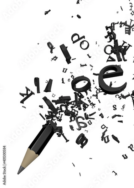 Obraz Pencil Letters