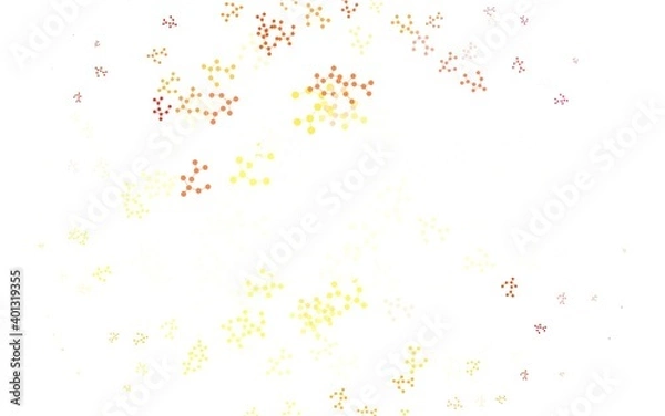 Fototapeta Light Red, Yellow vector texture with artificial intelligence concept.