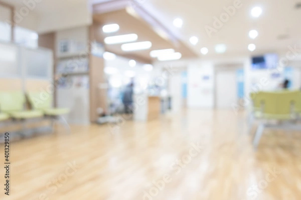 Obraz abstract blur hospital interior for background