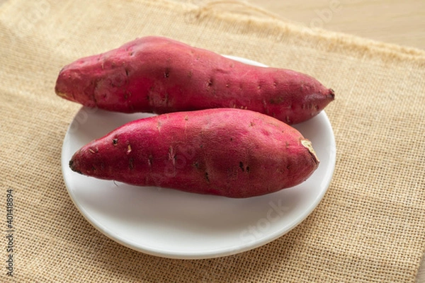 Fototapeta 洗った生の紅あずま