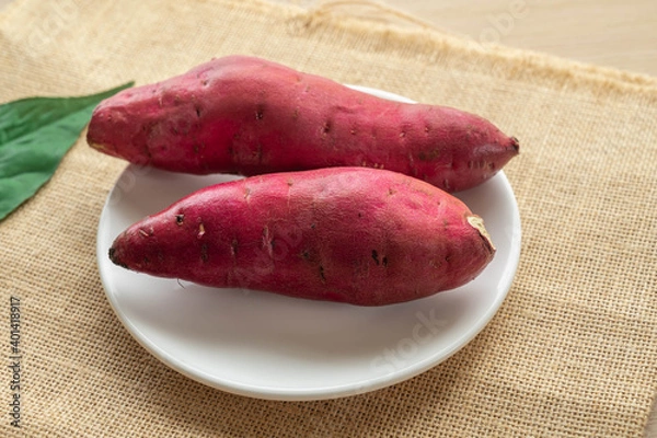 Fototapeta 洗った生の紅あずま