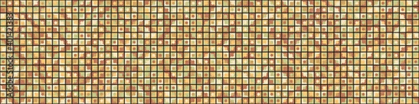 Fototapeta Abstract Geometric Pattern generative computational art illustration