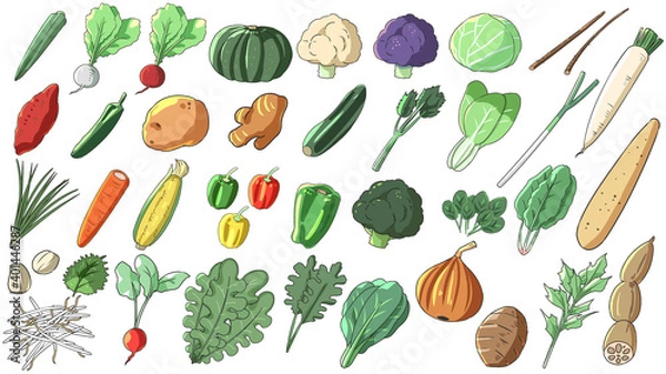 Obraz 野菜セット