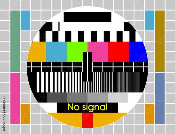 Fototapeta Test tv screen background