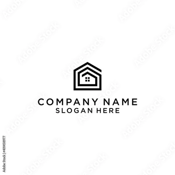 Fototapeta HOME GROUP logo design vector