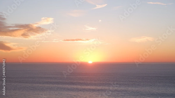 Obraz Pacific ocean and sunset