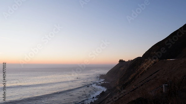 Obraz Pacific ocean and sunset