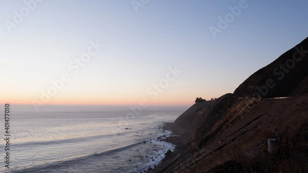 Obraz Pacific ocean and sunset