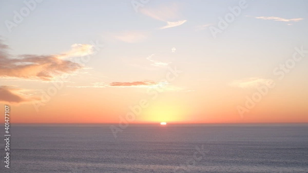 Obraz Pacific ocean and sunset