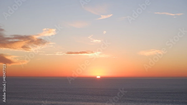 Obraz Pacific ocean and sunset