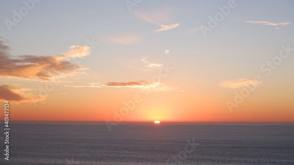 Obraz Pacific ocean and sunset