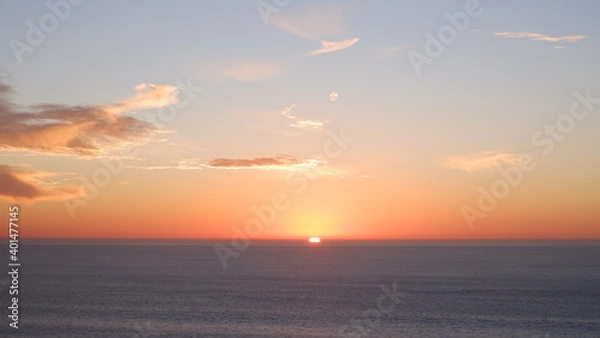 Obraz Pacific ocean and sunset