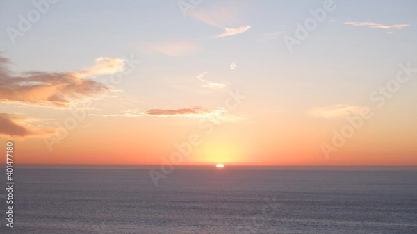 Obraz Pacific ocean and sunset