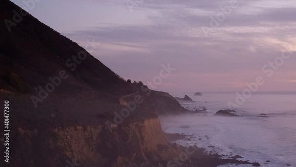 Obraz Pacific ocean and sunset