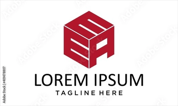 Obraz HEXAGON LOGO FROM LETTER EEA LOGO DESIGN CONCEPT