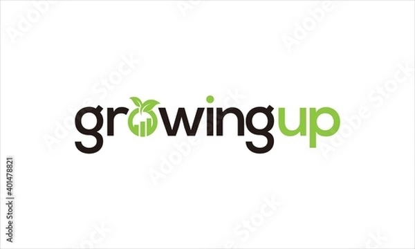 Obraz GROW UP LOGO DESIGN CONCEPT