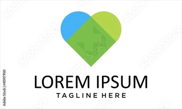 Obraz COMBINATION LOGO FROM HEART AND PLUS MEDICAL PHARMACY 