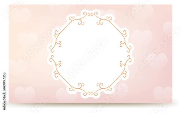 Fototapeta フレーム素材、豪華でエレガントなゴシックフレーム