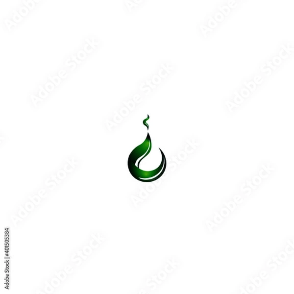 Fototapeta green drop