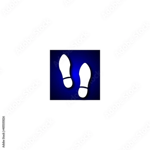 Fototapeta footprints