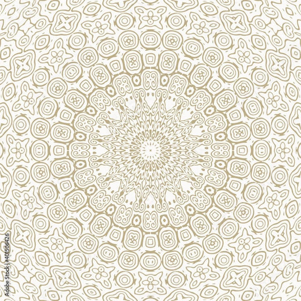 Fototapeta Oriental Seamless Vector Pattern - Repeating ornament for textile, wraping paper, fashion etc.