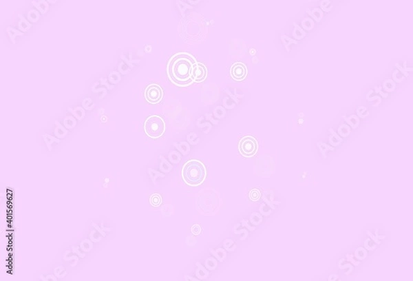 Obraz Light Pink, Yellow vector texture with disks.