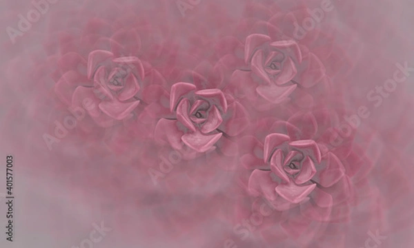 Obraz magical abstract background made of succulent