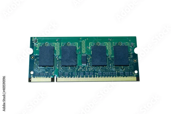 Fototapeta Ram memory isolate white background.