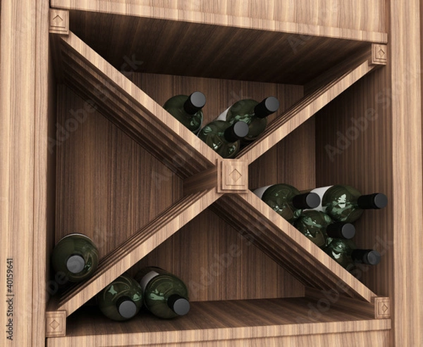 Obraz wine cabinet