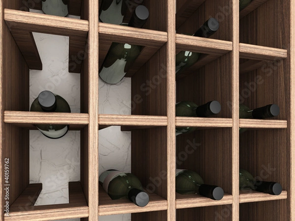 Obraz wine cabinet